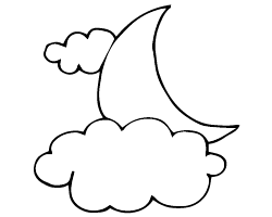 Moon and clouds